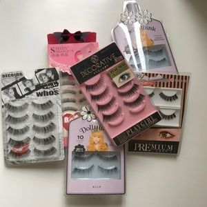 False Eyelashes - Set of 6
